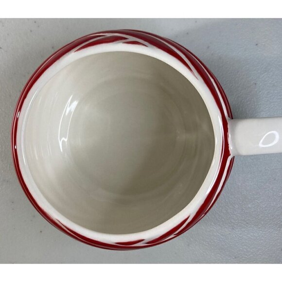 Starbucks Christmas Holiday 2013 Candy Cane Peppermint Stripe 12 oz Mug Cup Gift - Picture 5 of 9